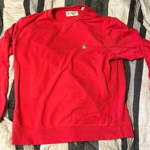 red crewneck